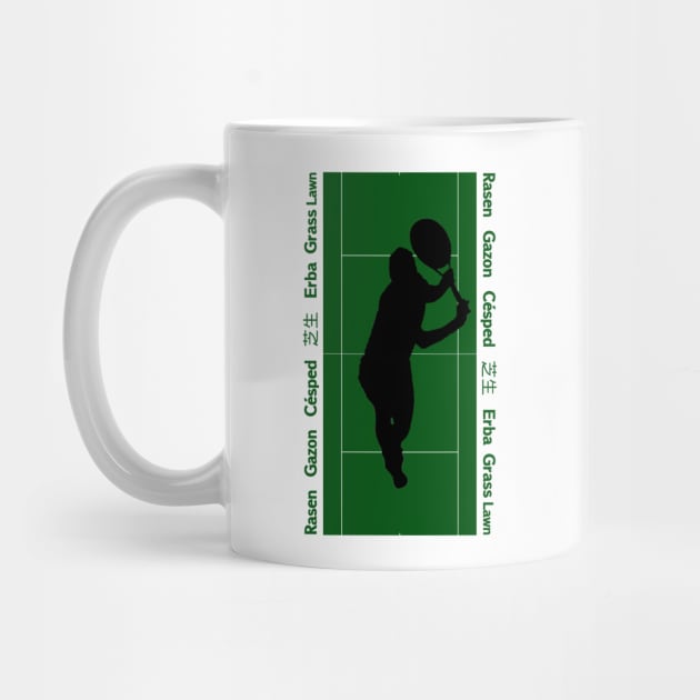 Tennis Backhand Gras Court Grand Slam by latebirdmerch